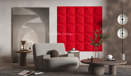 PET-H-037Y Pannelli acustici 3D insonorizzanti per studio di registrazione home theater