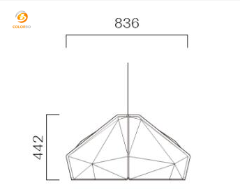 PET-LPU-07P Lampada per sala da pranzo e lampadario a soffitto